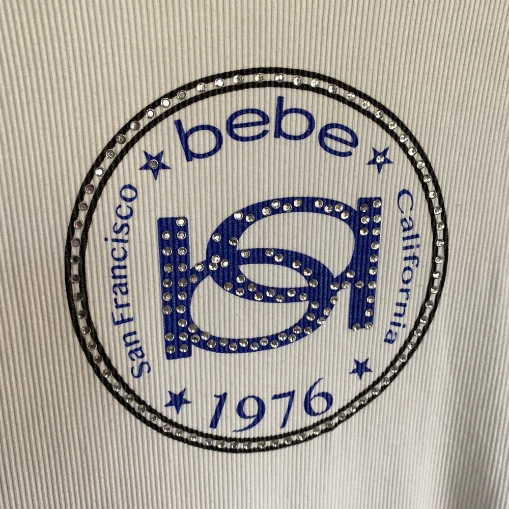 bebe Ribbed Logo Baby Tee - Picture 4 of 6
